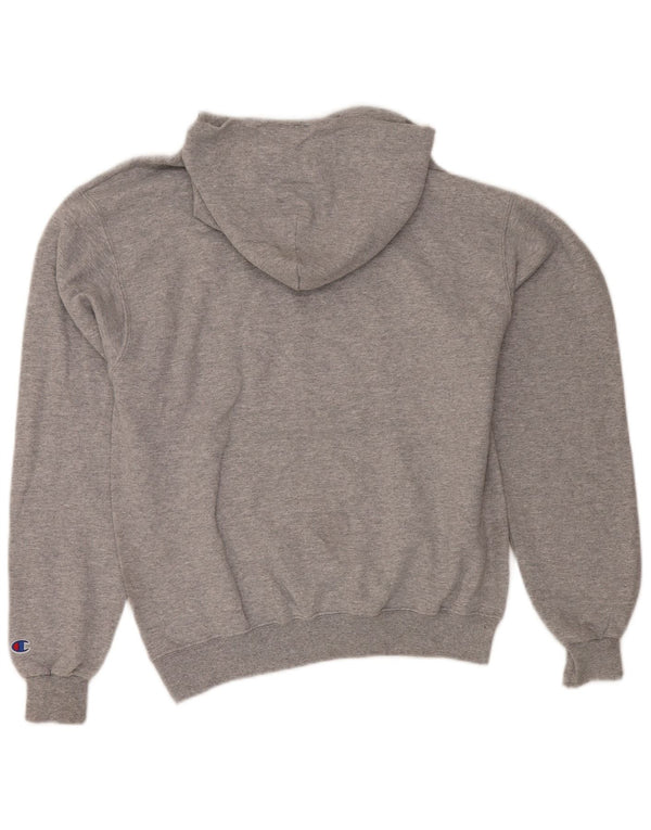 Felpa con cappuccio grafica Champion Lacrosse 1890 da uomo grigio medio chiazzato