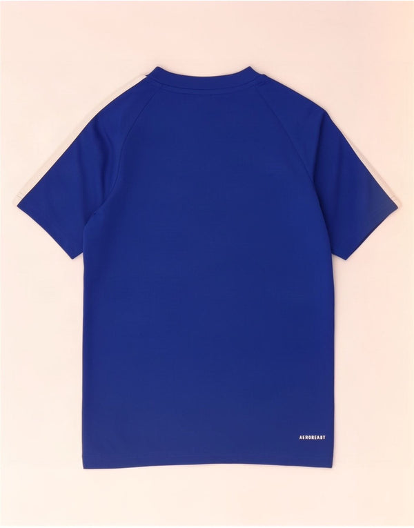 Maglietta Adidas Aeroready da ragazzo, 11-12 anni, in poliestere blu