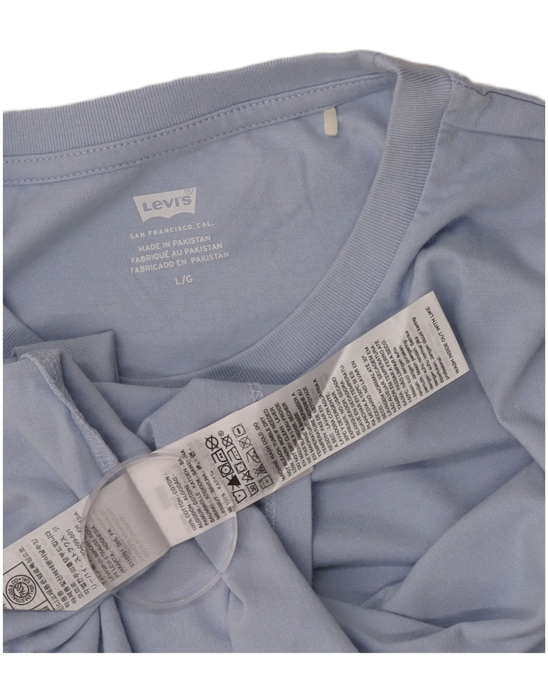 T-shirt da donna Levi's Top UK 16 grande cotone blu
