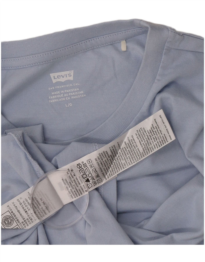 T-shirt da donna Levi's Top UK 16 grande cotone blu