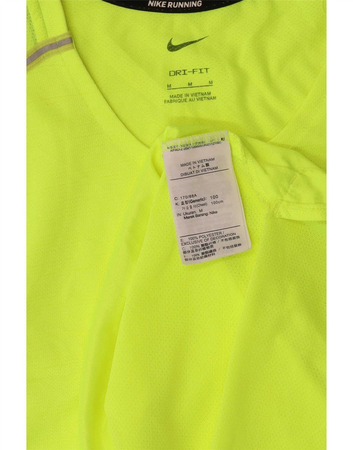 Canotta Nike Dri Fit da uomo in poliestere verde medio