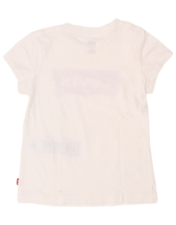 T-shirt grafica per ragazzi Levi's Top 4-5 anni in cotone bianco