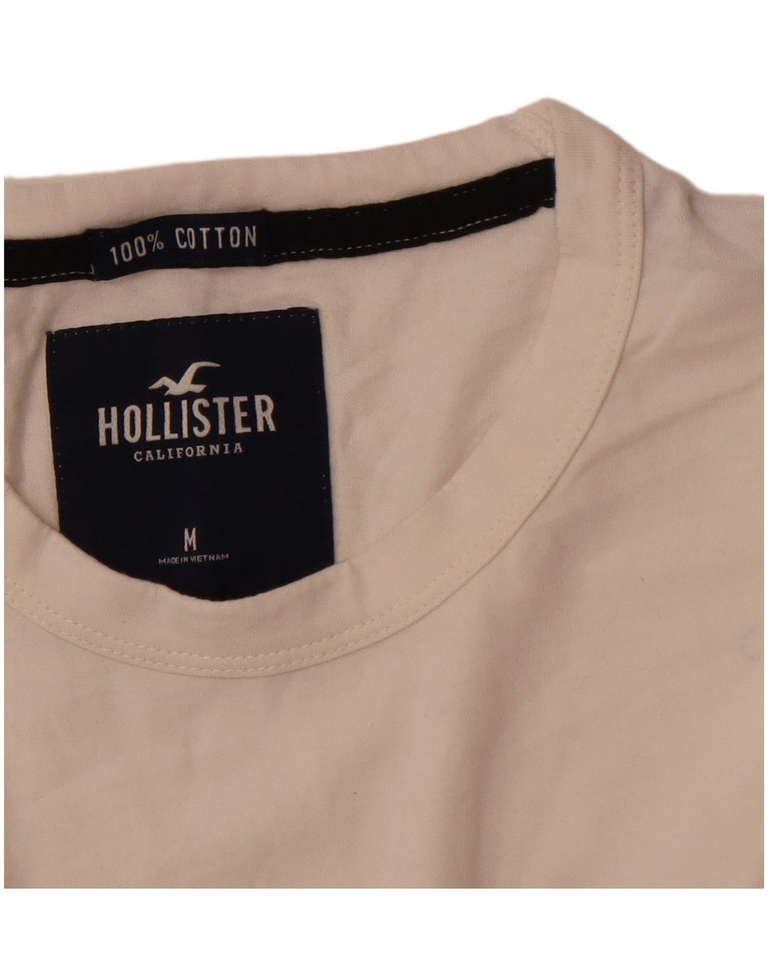 HOLLISTER Top grafico da uomo a maniche lunghe in cotone color block bianco medio