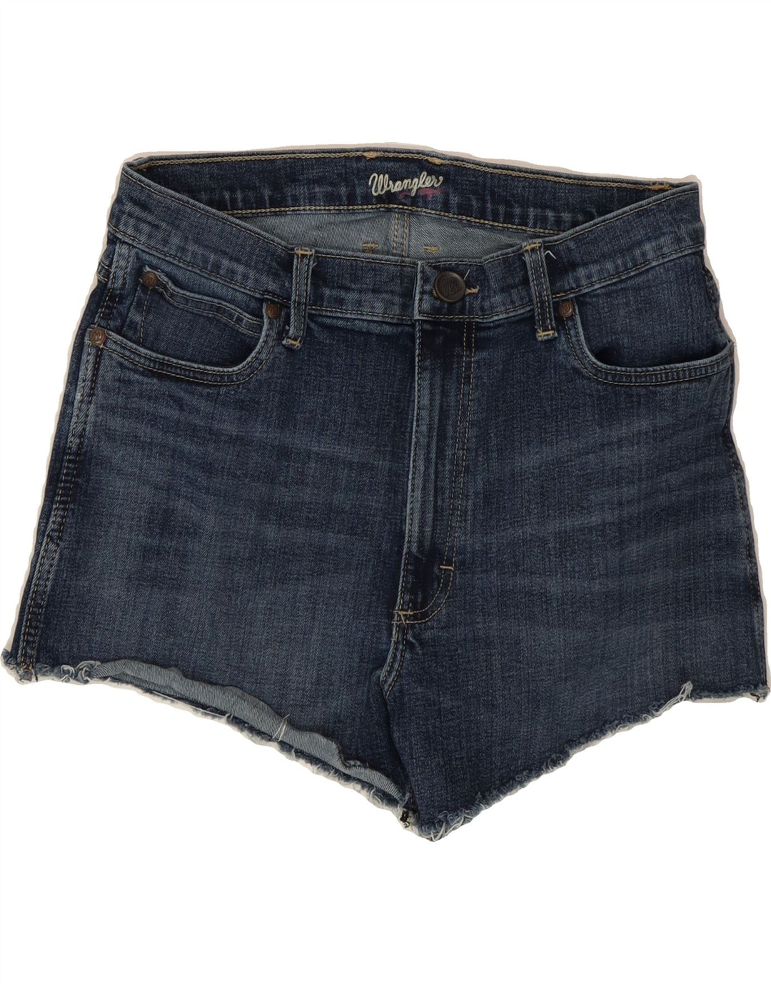 WRANGLER Womens Denim Shorts W30 Medium Blue Vintage Wrangler and Second-Hand Wrangler from Messina Hembry 