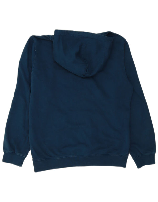Felpa con cappuccio grafica da uomo Champion, cotone medio blu navy