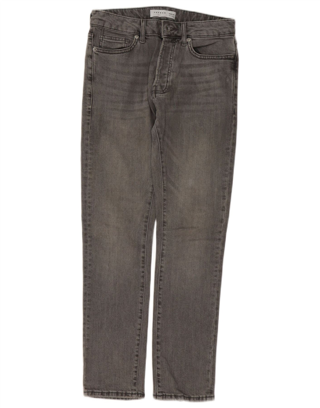 Jeans slim da uomo Topman W28 L30 cotone grigio