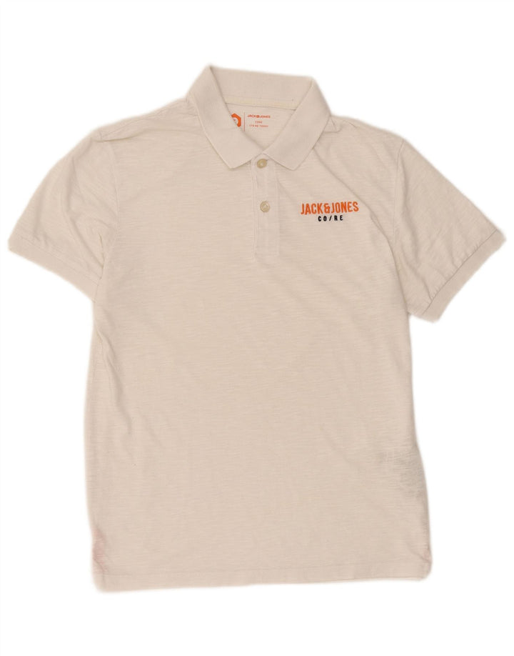 Polo da uomo Jack & Jones piccola in cotone bianco