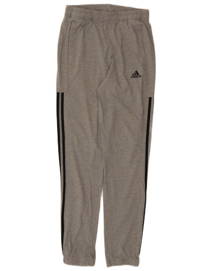 Pantaloni da tuta da uomo Adidas Joggers piccoli in cotone grigio
