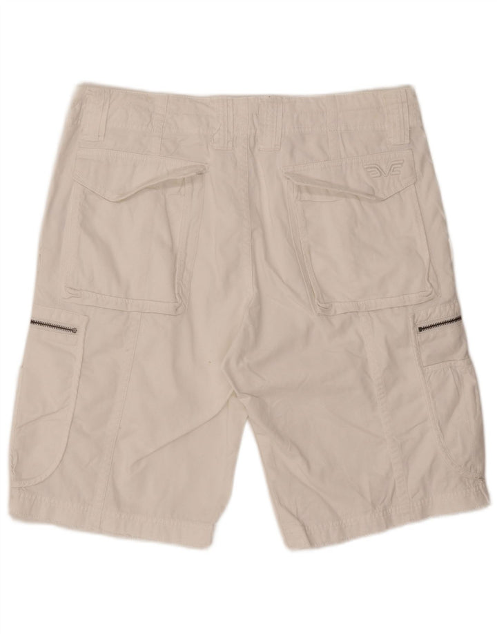 Pantaloncini cargo da uomo French Connection W36 grandi cotone bianco
