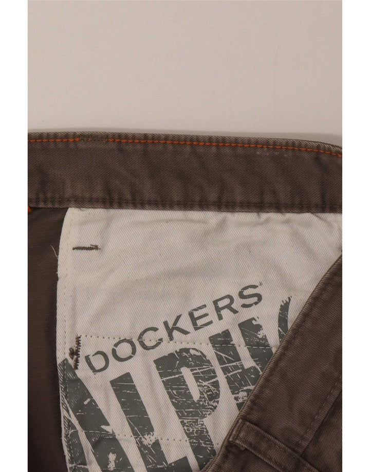 Dockers Uomo Alpha Slim Jeans W34 L34 Cotone Marrone