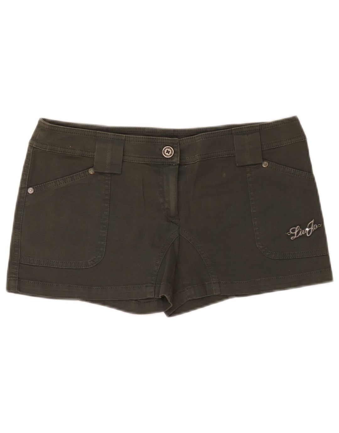 Pantaloni Caldi Donna Liu Jo IT 44 Medium W30 Cotone Verde