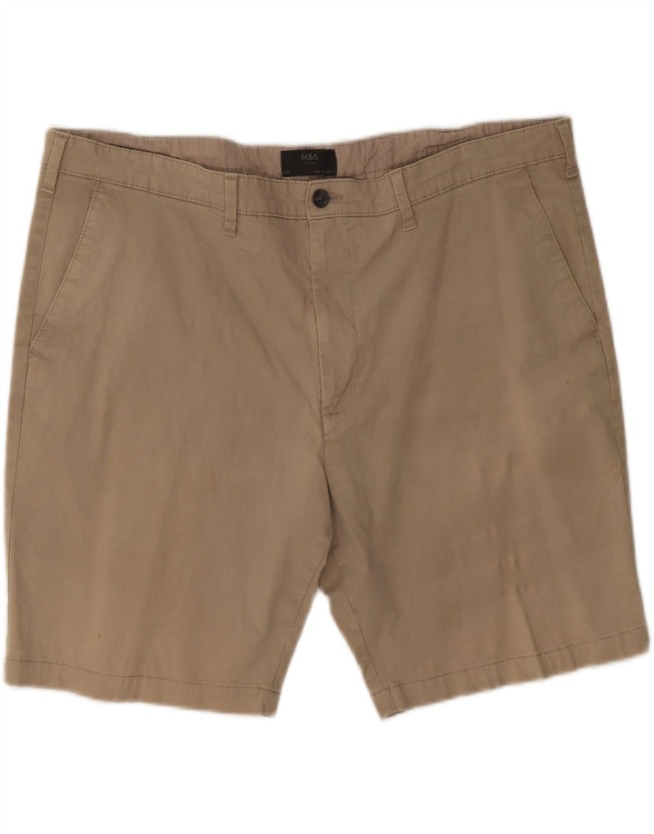 Pantaloncini chino da uomo Marks & Spencer W44 2XL cotone kaki