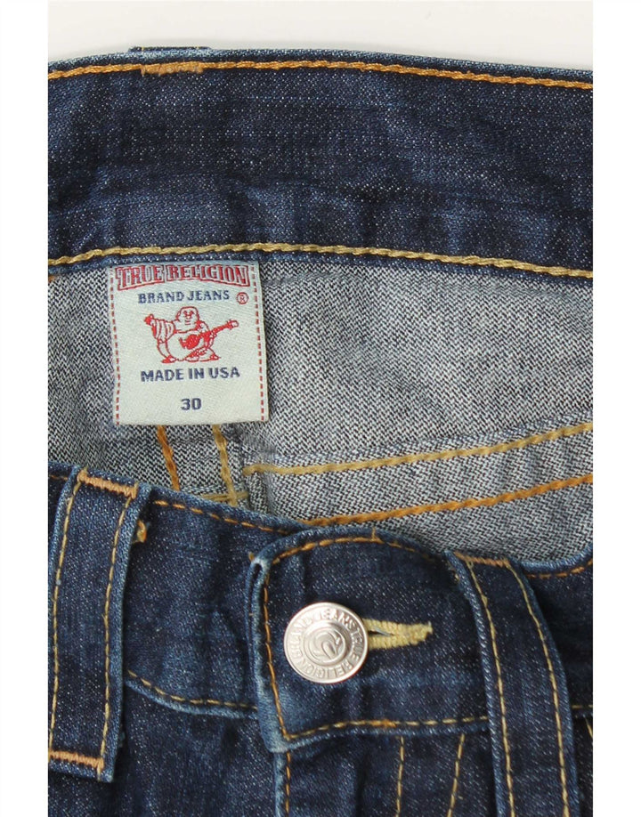 Jeans dritti da uomo True Religion W30 L31 cotone blu