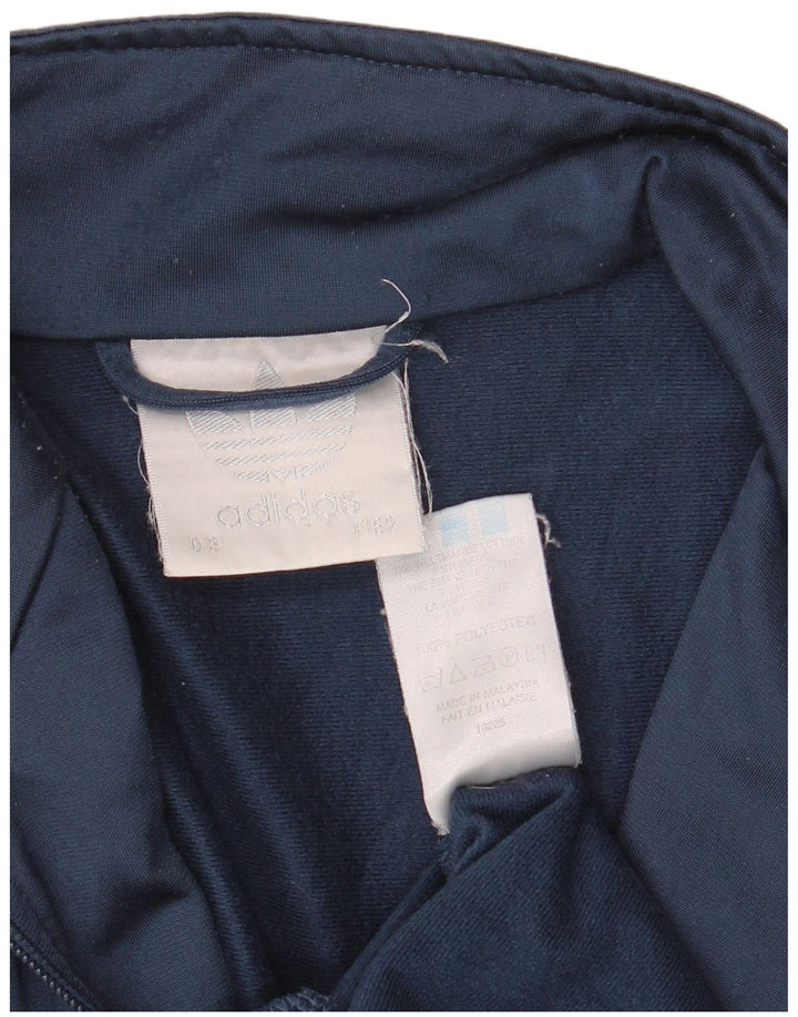 Giacca da tuta da uomo Adidas UK 34/36 Small Poliestere blu navy
