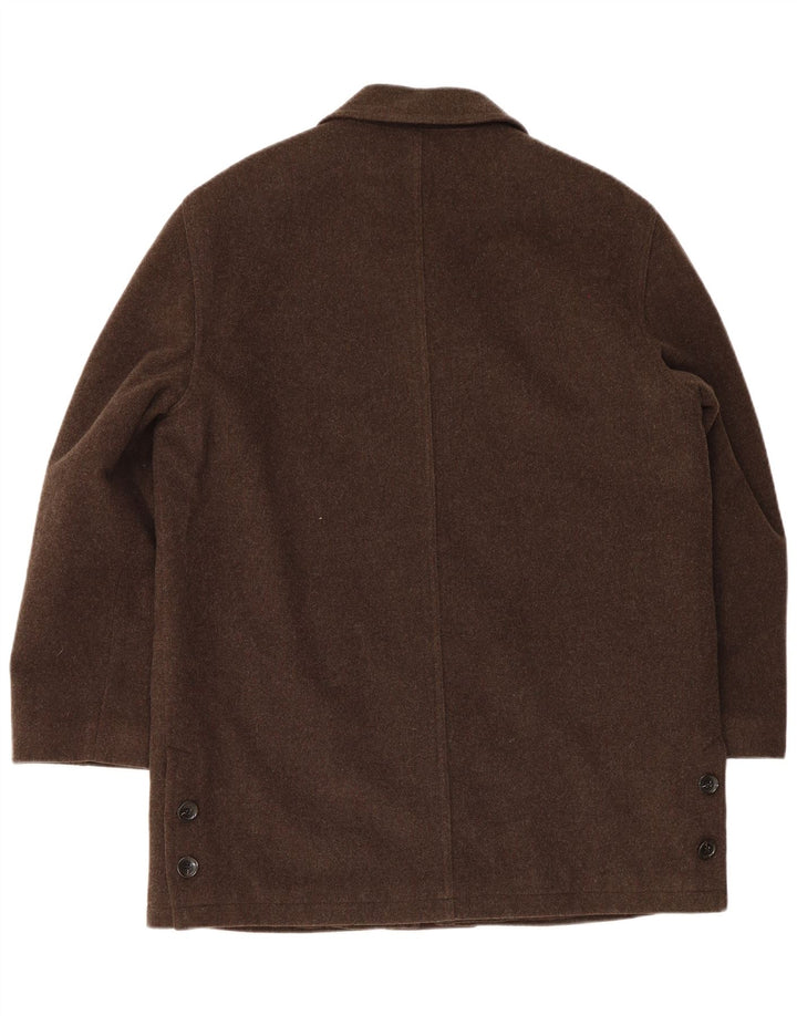 Tagliente Cappotto Uomo IT 50 Large Marrone Lana Vergine