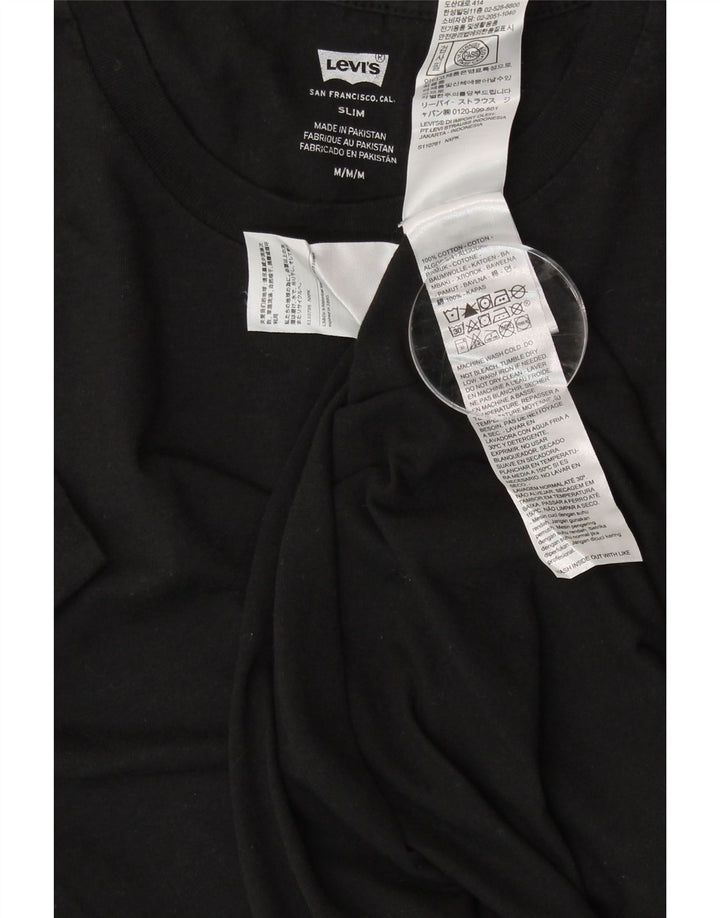 T-shirt da uomo slim fit LEVI'S, cotone medio nero