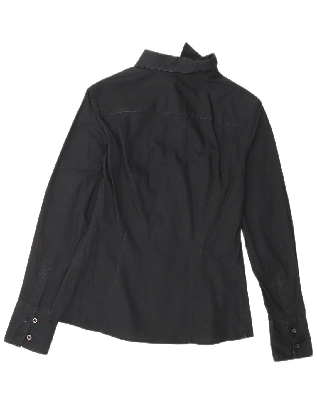 Camicia da donna BENETTON UK 10 piccola in cotone nero