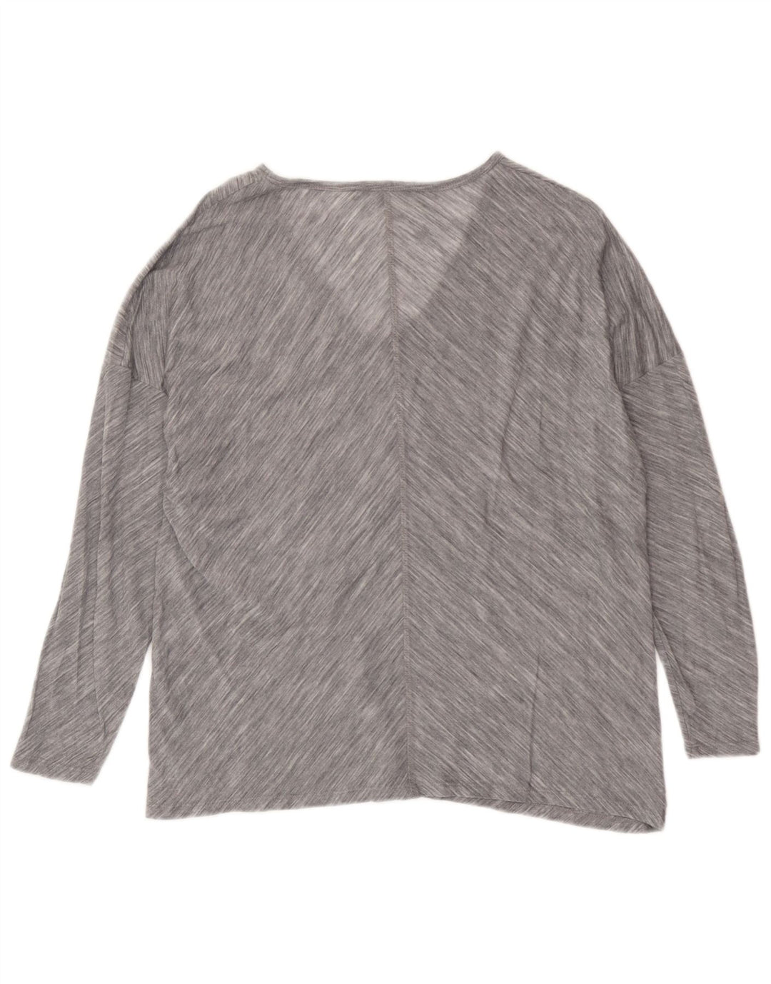 Massimo Dutti Top oversize da donna manica 3/4 UK 10 piccolo grigio a righe