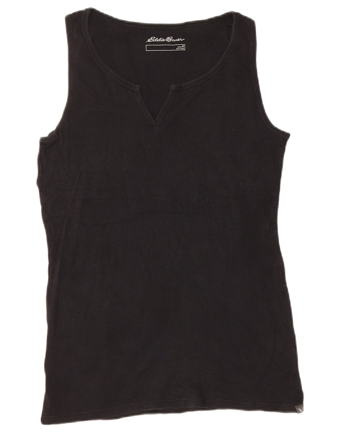 Canotta da donna Eddie Bauer UK 12 cotone nero medio