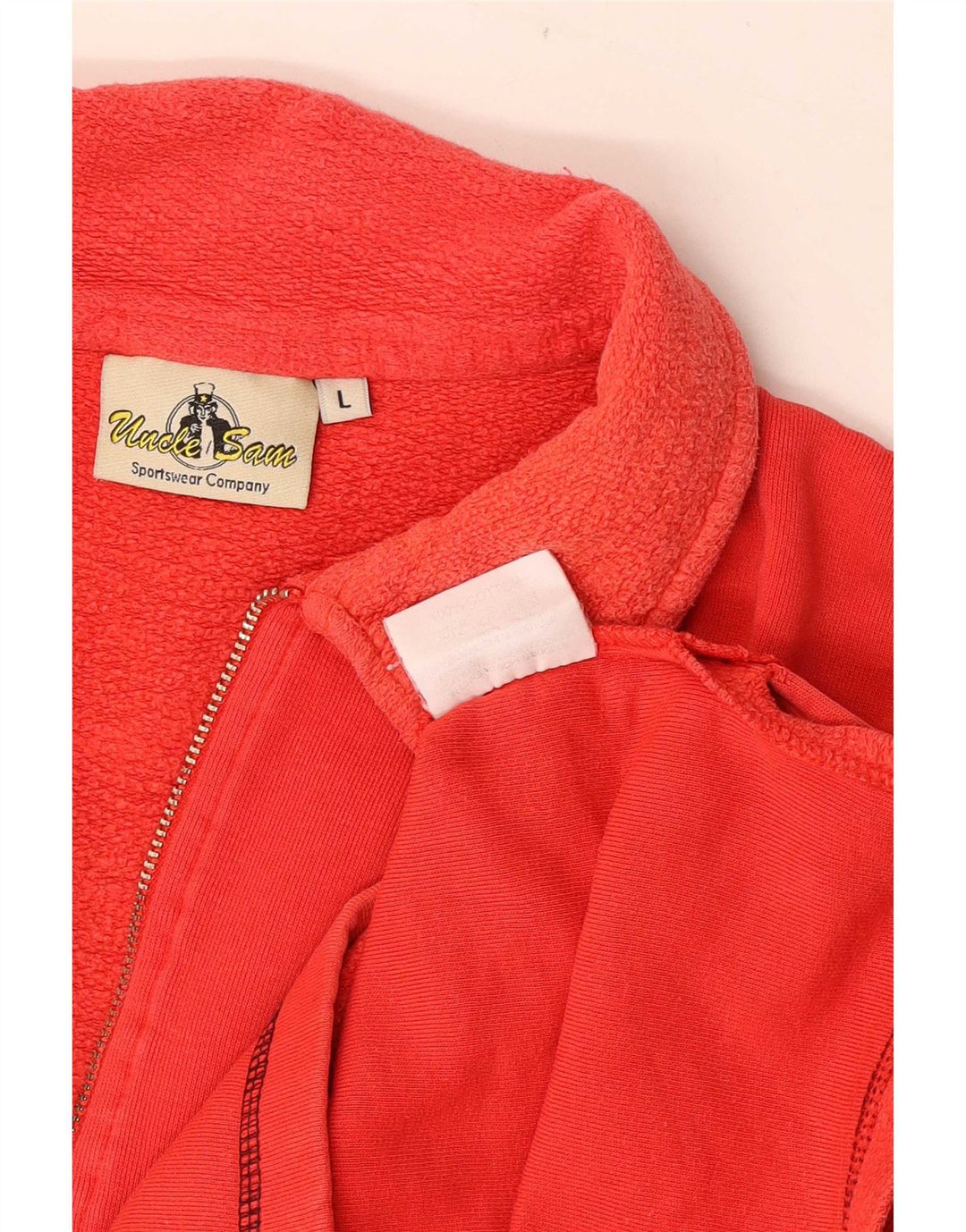 Felpa con collo alto con grafica da uomo di Zio Sam, maglione grande, cotone rosso