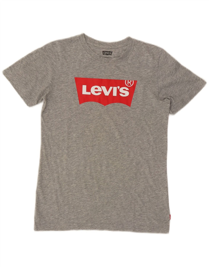 Maglietta grafica Levi's per ragazzi, 13-14 anni, grigia chiazzata