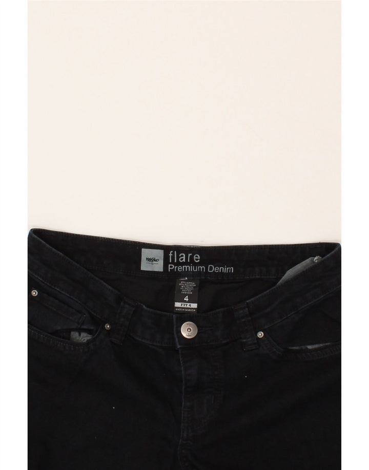 MOSSIMO Womens Flared Jeans US 4 Small W30 L32 Black Cotton Vintage Mossimo and Second-Hand Mossimo from Messina Hembry 