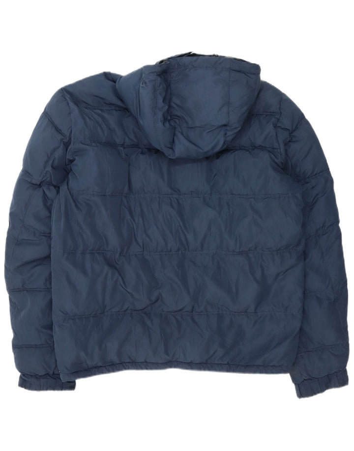 Giacca imbottita con cappuccio da uomo Lee UK 44 XL poliestere blu navy