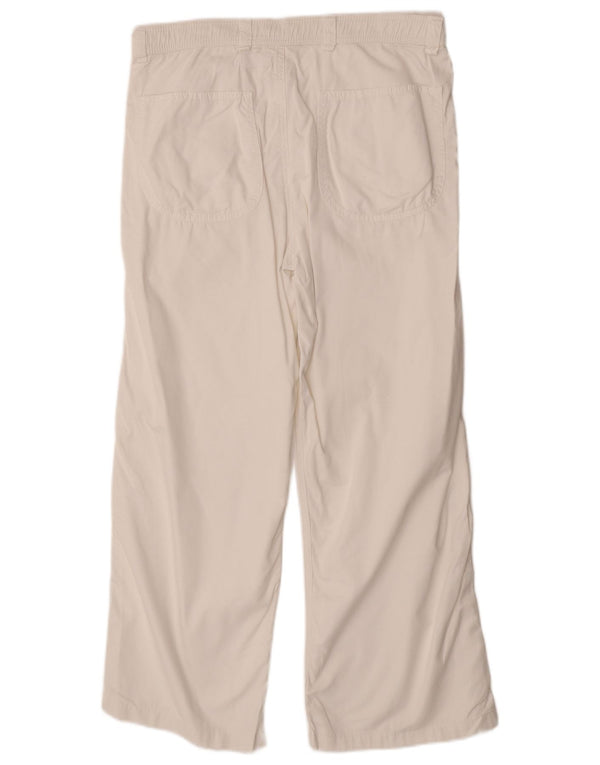 Pantaloni chino bootcut a vita alta da donna Miu Miu IT 46 Large W32 L26 Bianco