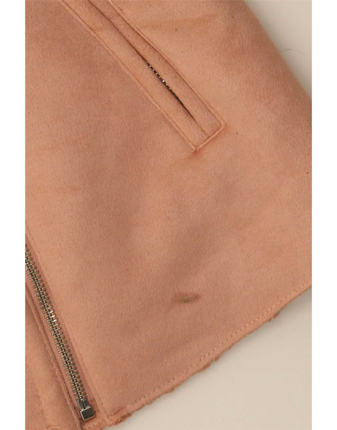 Giacca Sherpa da donna Zara UK 10 piccola rosa poliestere