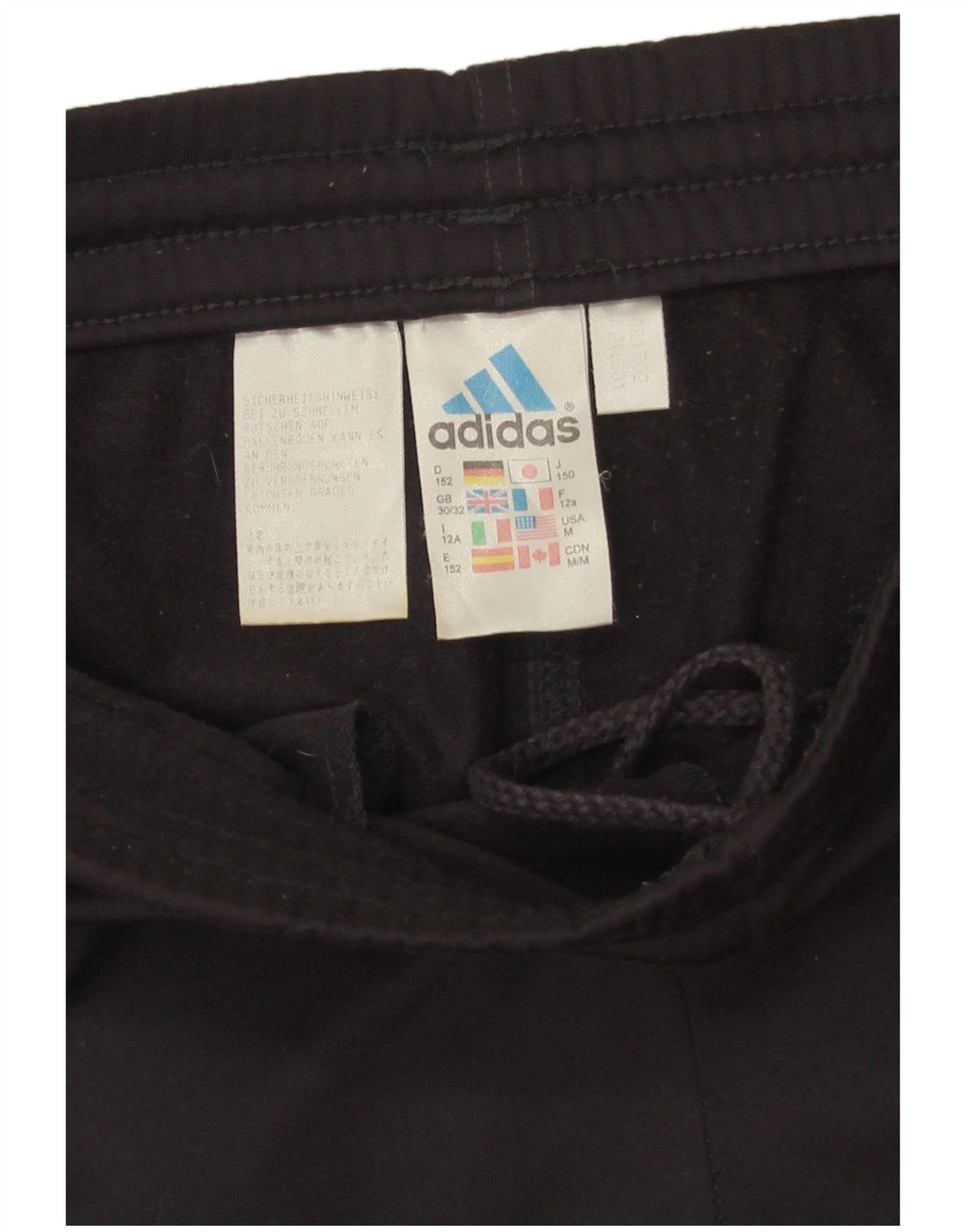 Pantaloni della tuta da ragazzo Adidas 11-12 anni in poliestere grigio