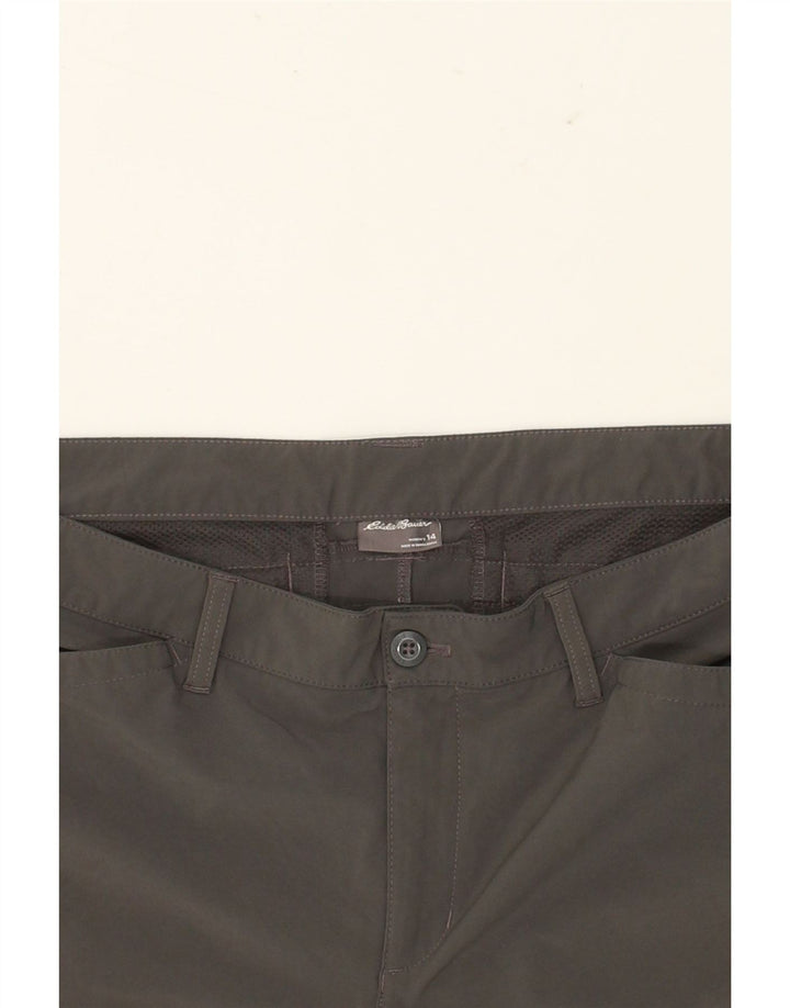 EDDIE BAUER Womens Capri Cargo Trousers US 14 XL W36 L21 Grey Polyester Vintage Eddie Bauer and Second-Hand Eddie Bauer from Messina Hembry 