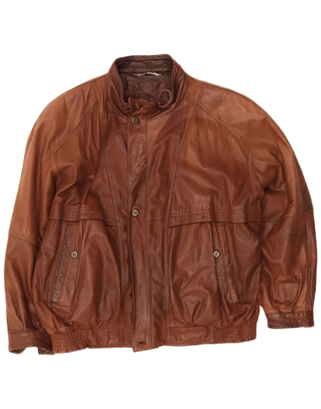 Giacca bomber in pelle da uomo vintage IT 58 4XL Pelle marrone