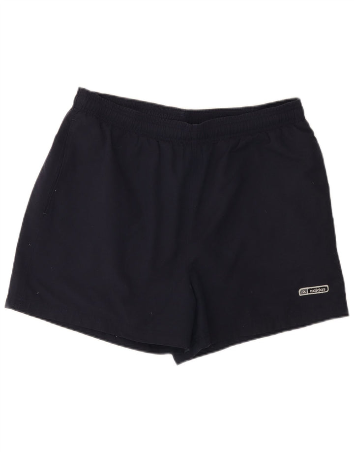 Pantaloncini sportivi da uomo Adidas Large blu navy in poliestere
