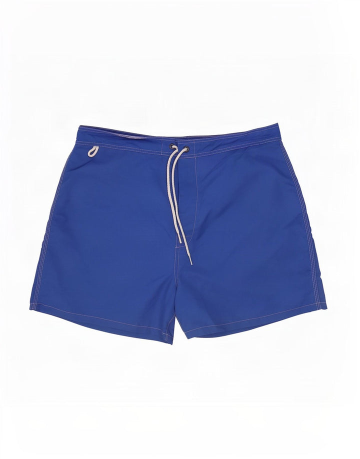 Pantaloncini da bagno da uomo Sundek in nylon color block blu medio