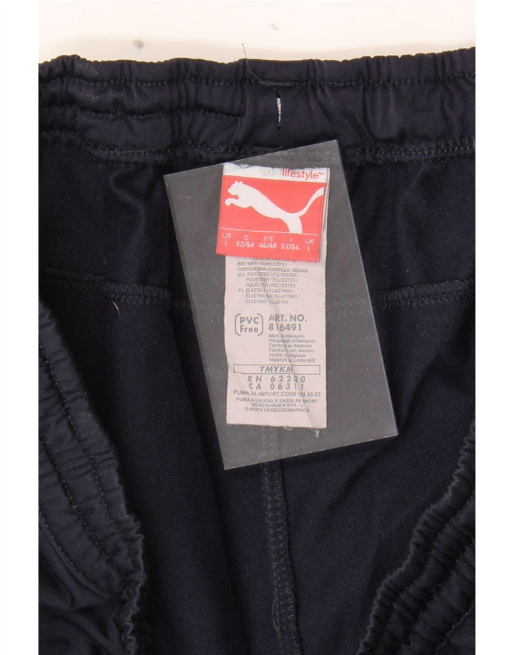 PUMA Mens Tracksuit Trousers Joggers Large  Navy Blue Polyester Vintage Puma and Second-Hand Puma from Messina Hembry 
