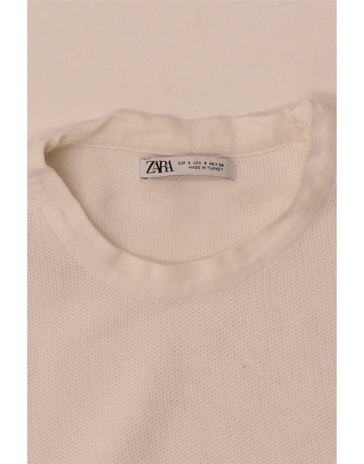 T-shirt Zara da uomo Top piccola bianca