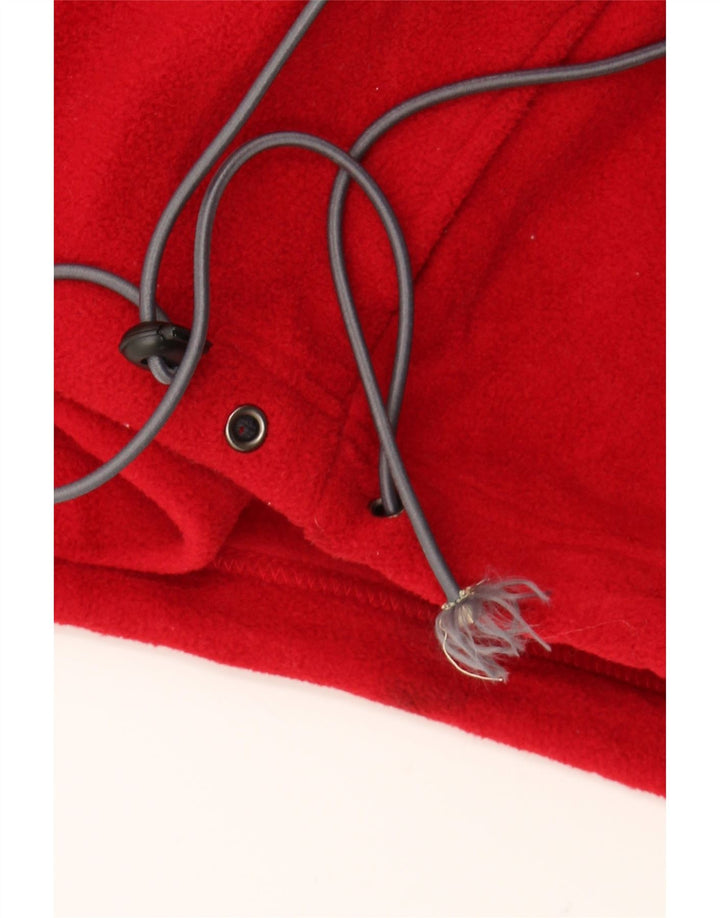 IZOD Mens Zip Neck Fleece Jumper XL Red Polyester Vintage Izod and Second-Hand Izod from Messina Hembry 