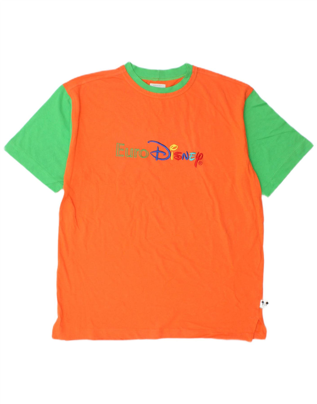BENETTON T-shirt grafica da uomo con topolino Top color arancione medio