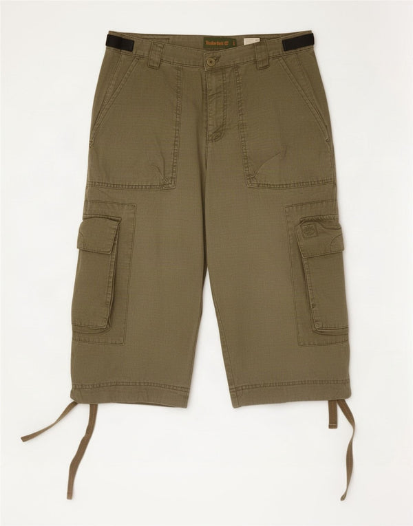 Bermuda cargo da uomo Timberland W32 cotone medio kaki