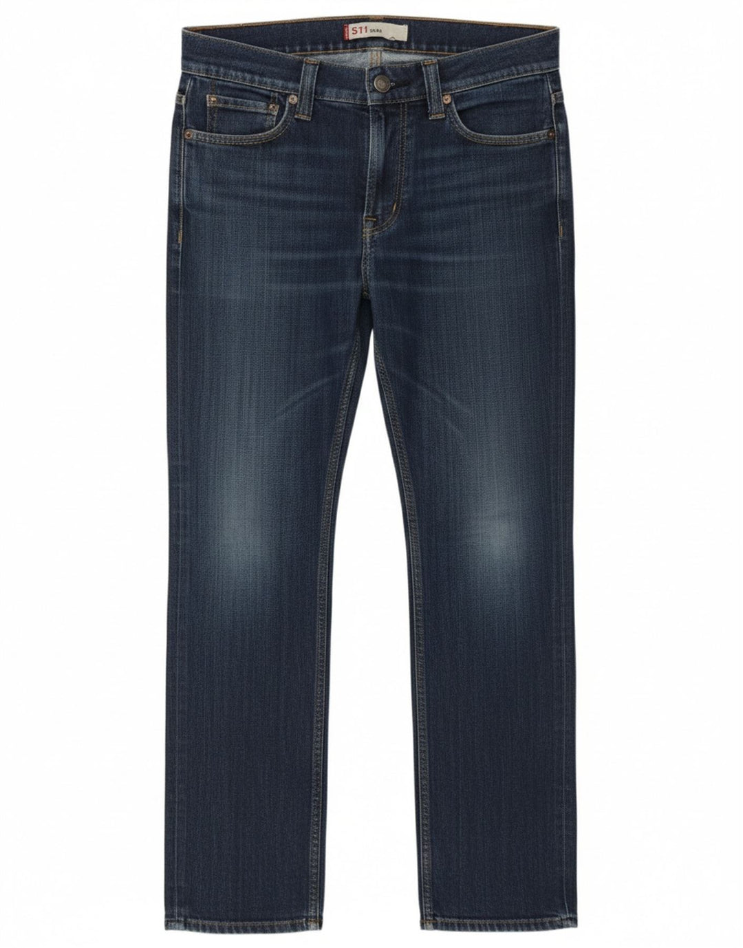 Levi's Uomo 511 Slim Jeans W32 L32 Cotone Blu