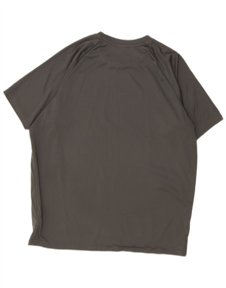T-shirt Nike Dri Fit da uomo, grande, in poliestere grigio