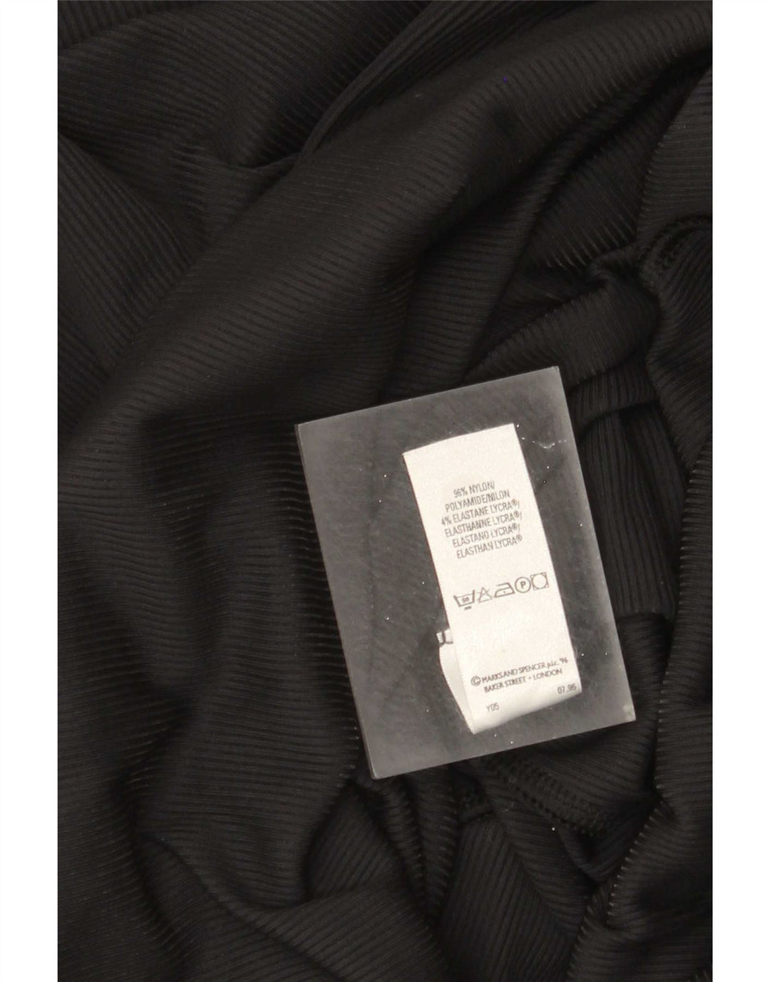 Abito lungo da donna Marks & Spencer UK 10 piccolo nylon nero
