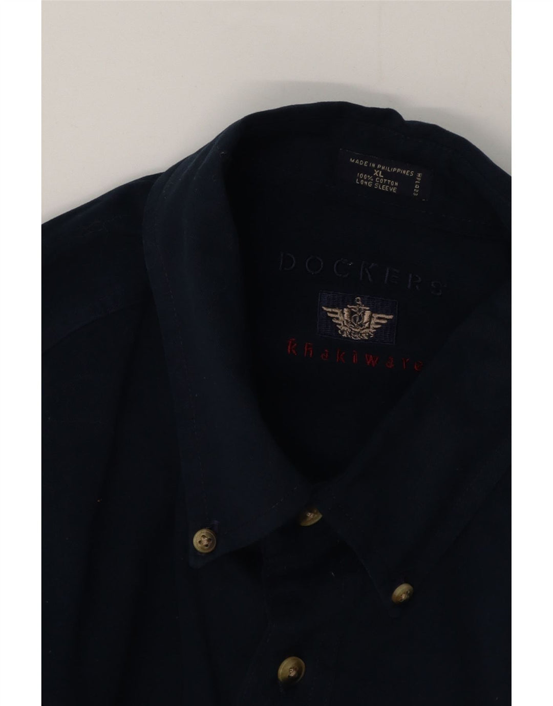 Camicia da uomo Dockers XL in cotone blu navy
