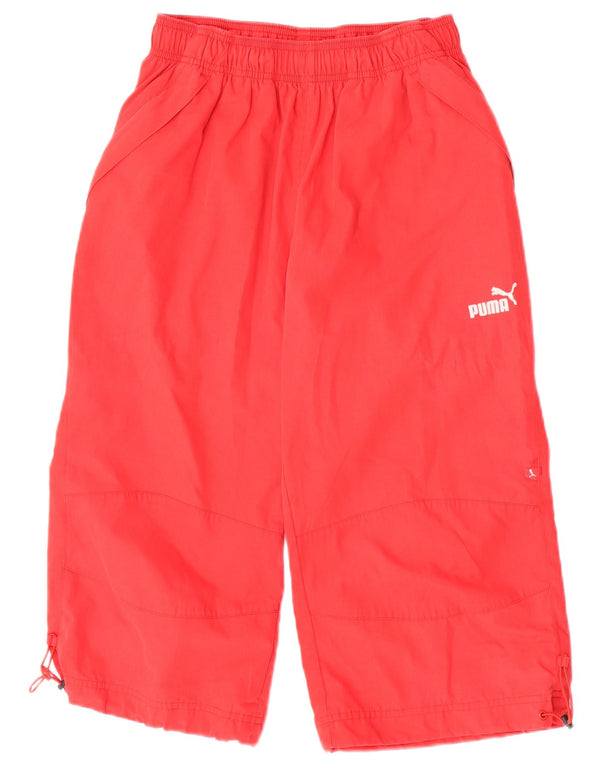 Pantaloni della tuta Puma da donna Capri UK 6 XS rosso poliestere