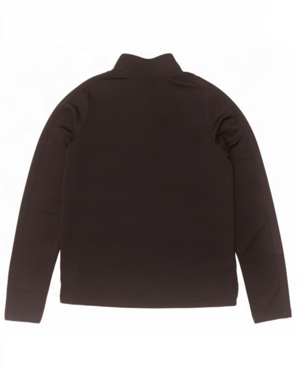 Top della tuta pullover Nike Dri Fit con zip e collo per ragazze 13-14 anni XL Nera