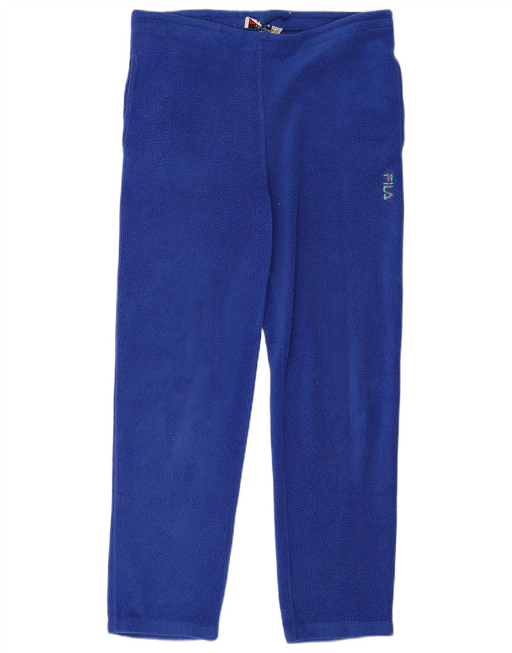 Pantaloni da tuta da uomo in pile Polartec Fila, grandi in poliestere blu