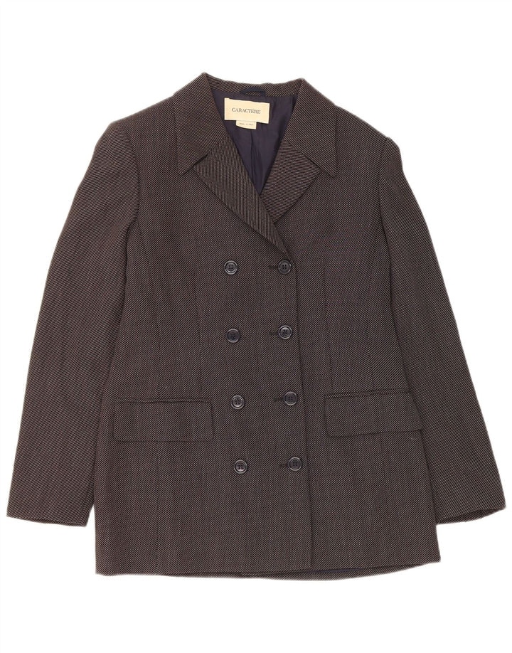 Giacca blazer doppiopetto da donna Caractere UK 12 Grigio medio