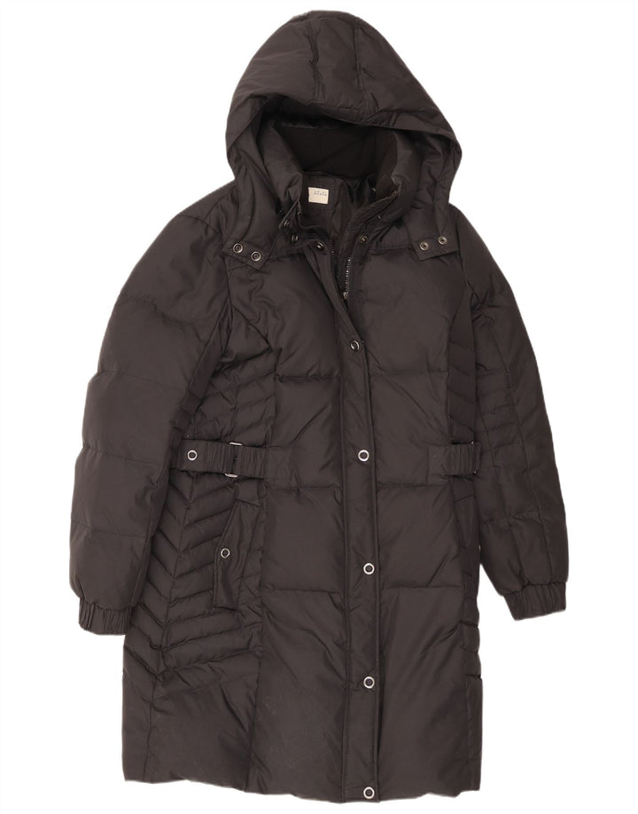 Esprit Cappotto imbottito con cappuccio da donna UK 18 XL Nero Poliestere