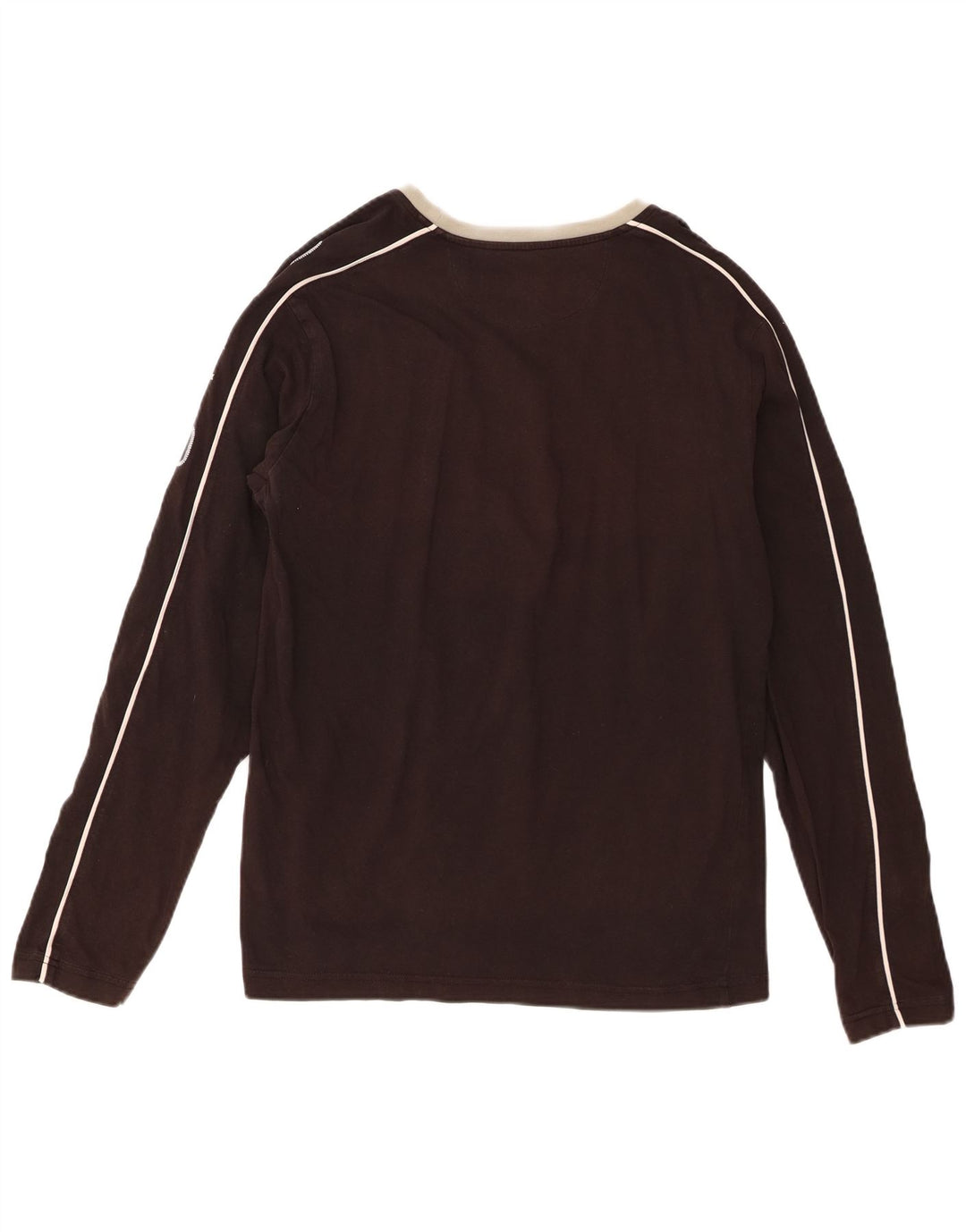 Top grafico da donna North Sails manica lunga UK 16 Large Brown Colourblock