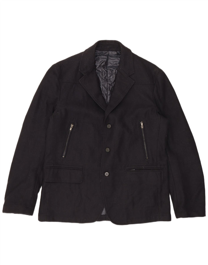 Giacca Blazer Uomo 3 Bottoni Lardini IT 52 XL Blu Navy Lana